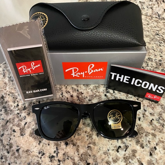 Ray Ban 2140 Wayfarer 901 Black 54mm - Picture 10 of 11